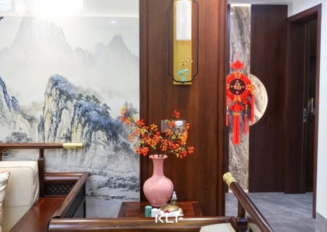 KLF全屋記丨136㎡新中式雅居，古調(diào)新彈，忘卻紛擾，呼吸著的當(dāng)代生活提案